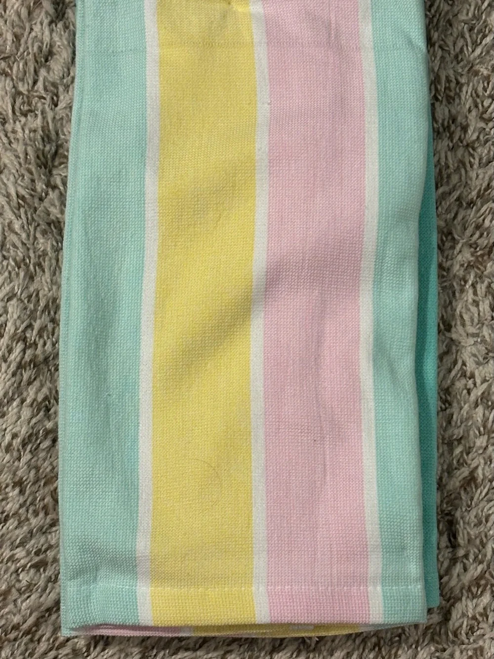 Set of 2 Embroidered Kitchen towels with 'Sun Squad' Aqua Dog